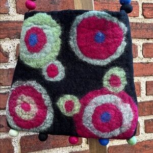 Rising Tide Multicolor Felted Wool Bag